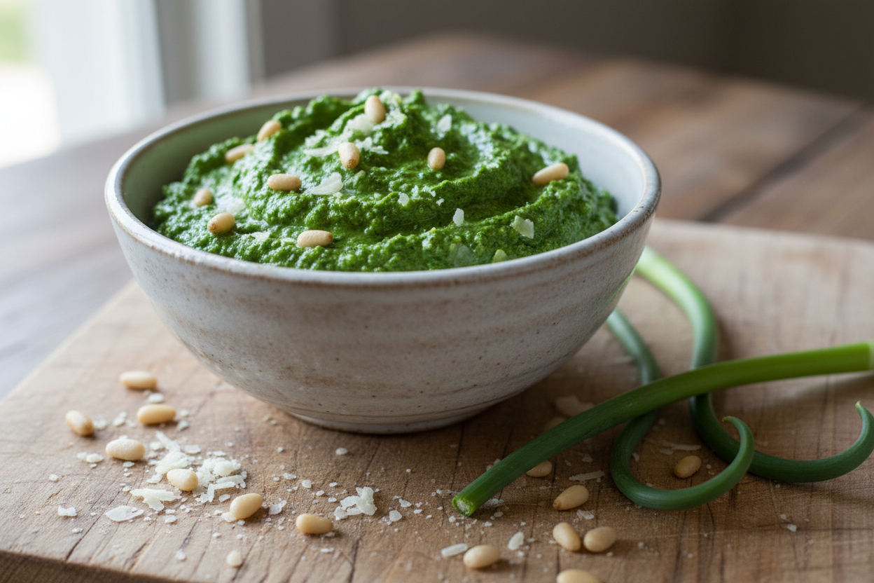 Garlic Scape Pesto