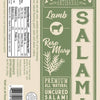 Foustman's Lamb Rosemary Salami - Grass-Fed Uncured 8oz