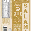 LAMB GARLIC | FOUSTMAN'S ALL-NATURAL UNCURED SALAMI - 8oz