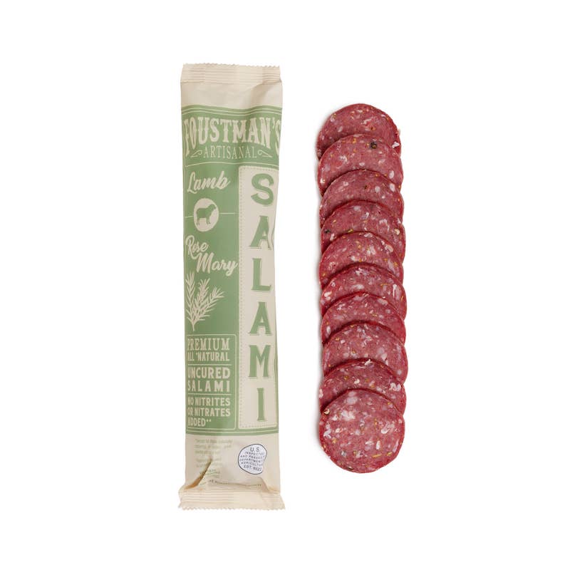 Foustman's Lamb Rosemary Salami - Grass-Fed Uncured 8oz